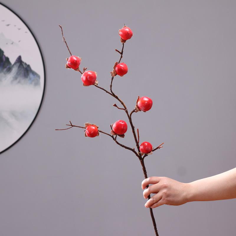 För Yongye Simi Konstgjord Frukt Dekorativ Rikedomssymboliserande Granatäpple Små Realistiska Blommor Vardagsrumsdekorationer