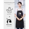 Waterproof Canvas Catering Apron with Logo, Stain-Proof, Ideal for Kitchens & Cafes