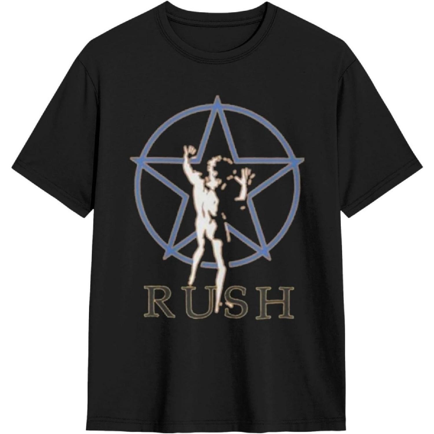 JOISOMI Short Sleeve T-Shirt Rush Band Casual Shirts Crew Neck T-Shirt Athletic Shirts S