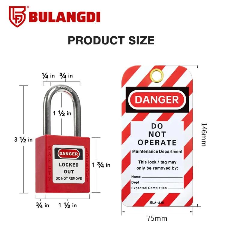 2/5PCS Safety Locks Set 2 Keys Per Lock with Tag Warning Signs Compliant Lock Out Tag Out Padlocks for Electrical Application