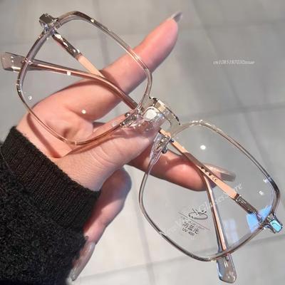 Fashion Myopia Glasses For Women Men New Color Square Transparent Eyeglasses Retro Minus Diopter Eyeglasses Optical Prescription