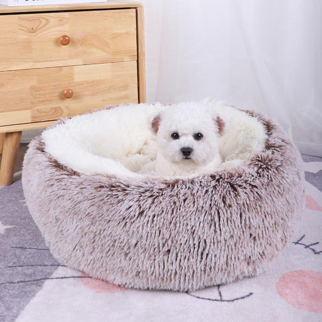 Plush Dog Bed for Small Dog Cushion Supplies Dogs Beds Puppy Accessory Washable Pet Large Basket Accessories Medium Cats