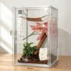 Acrylic Transparent Hermit Crab Terrarium With Escape-Proof Design Coconut Fiber Substrate Setup Reptiles Geckos