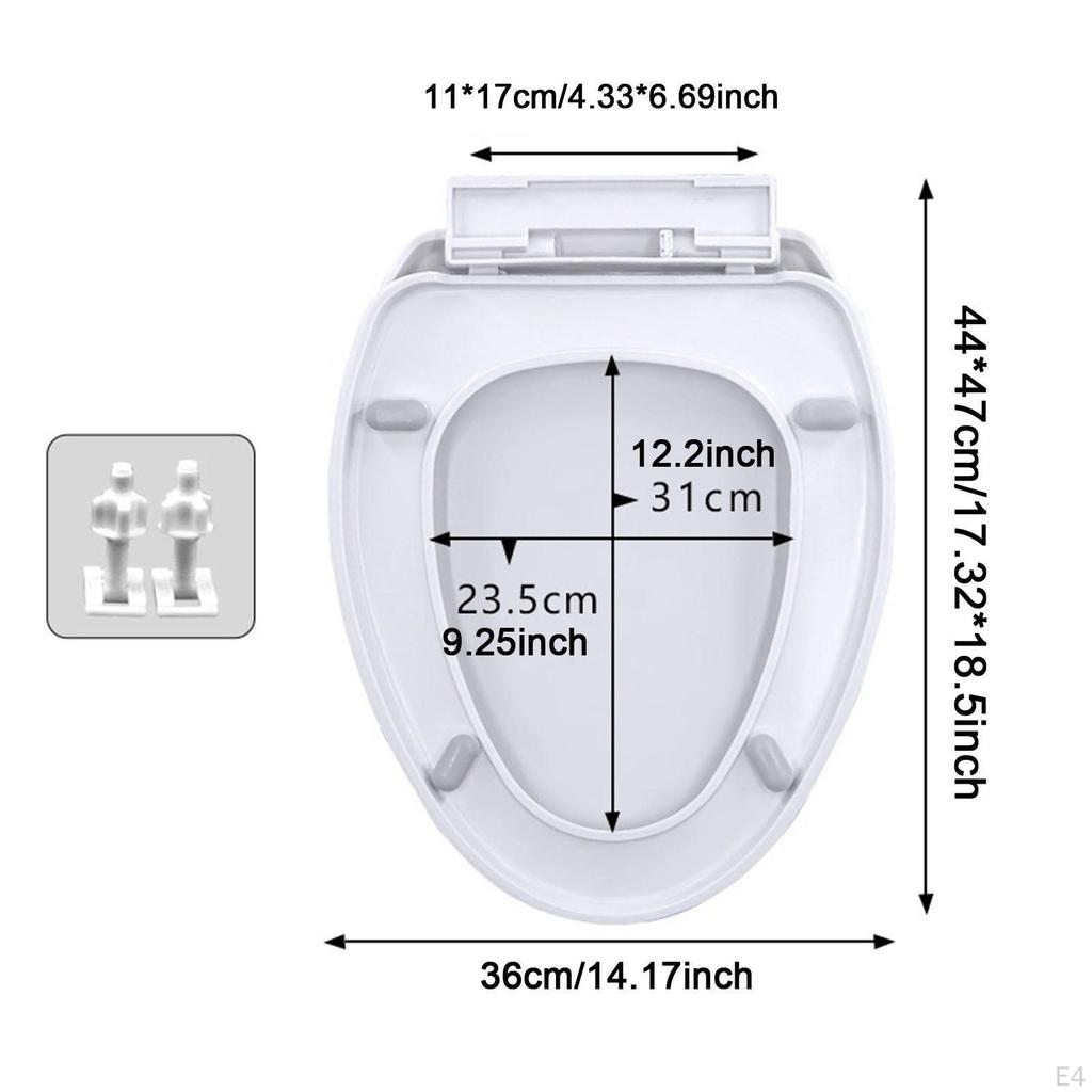 Soft Close Toilet Lid Replacement Accessory for Bathroom And Home