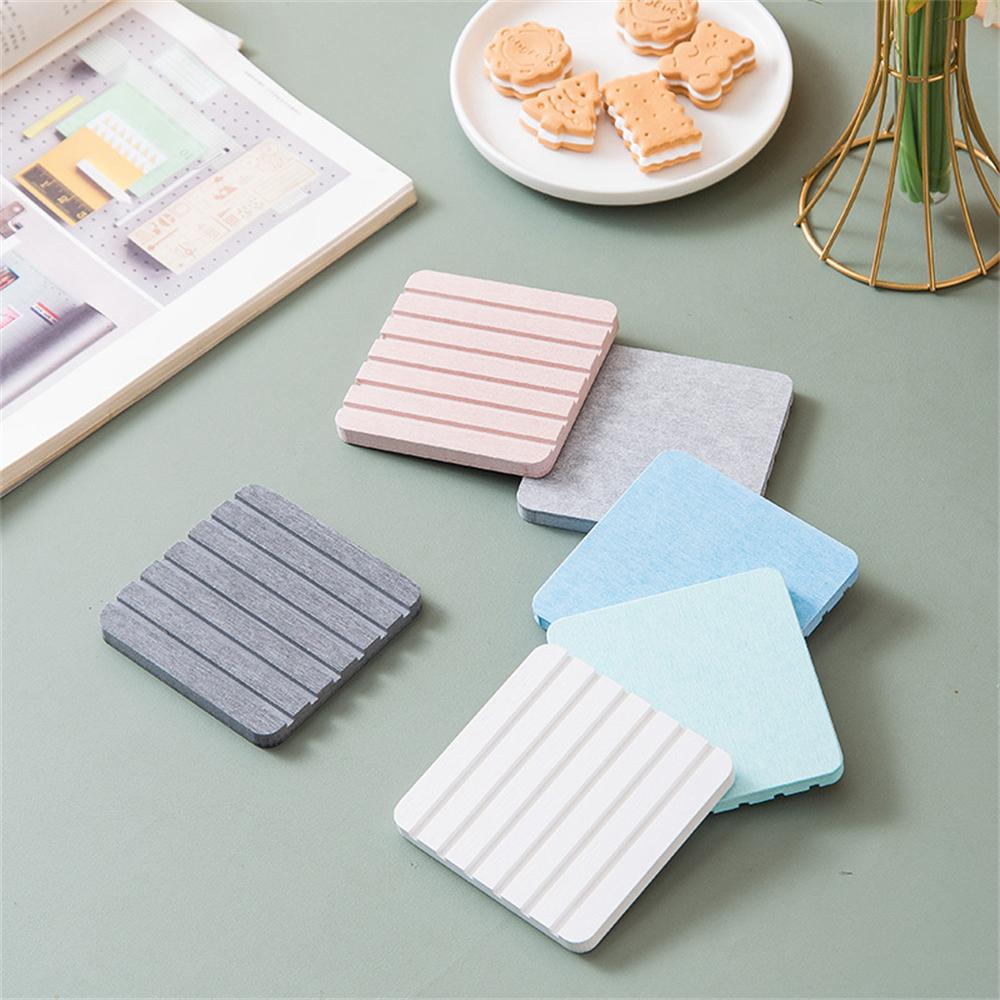 Diatom Mud Absorbent Soap Pad Quick Drying Wash Basin Storage Coaster Bathroom Non-slip Square Sink Tray Sponge Absorbing Mat