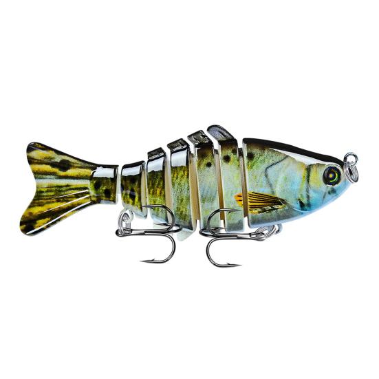 1/3/5Pcs 10CM/15.5G Bionic Multi-Jointed Fishing Lure Long Casting 7-Section Swimbait Hard Artificial Bait Freshwater Saltwater Fishing Accessories