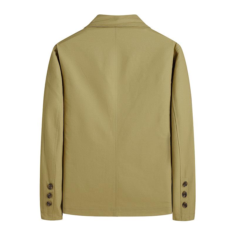 2022 Men's Casual Cotton Jacket - Zipper Stand Collar, Spring/Autumn