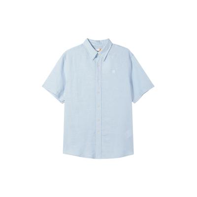 Koszulka polo męska w jednolitym kolorze, oddychająca, casualowa, slim fit, na zewnątrz, jasnoniebieska A24WG-940