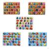 Alphabet Learning Board for Kids with Wooden Pieces