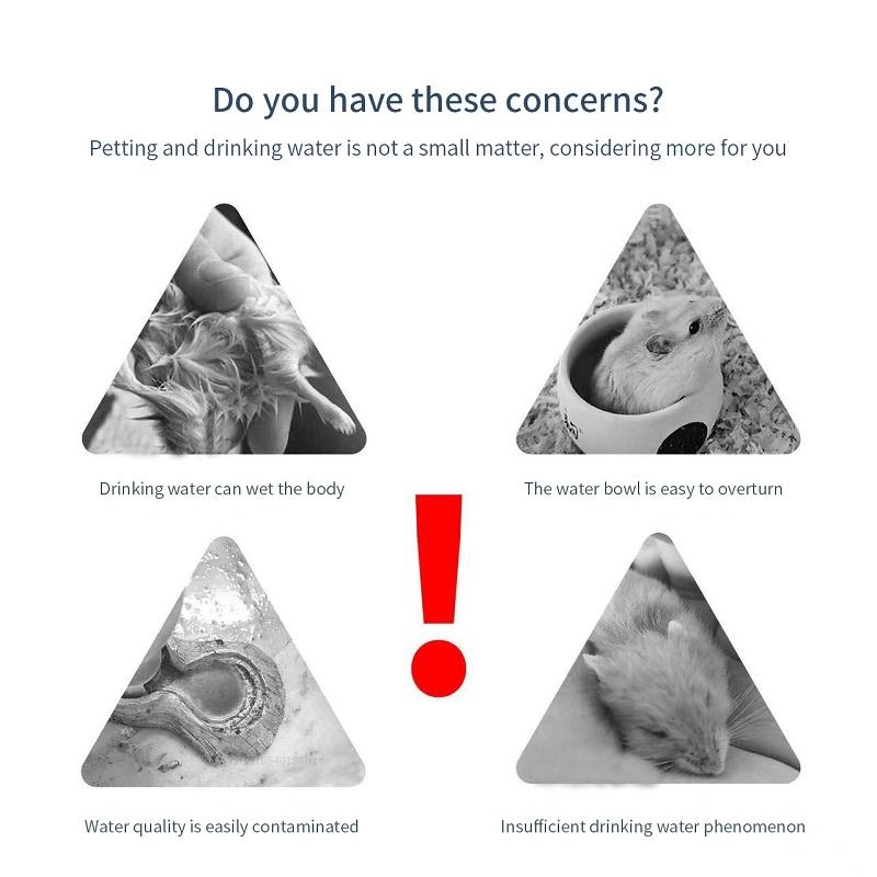 Hračky pro křečky Krmítko na vodu pro malá zvířata Automatický dávkovač misky na láhve na vodu Miska s nádobou na jídlo pro krysu morče