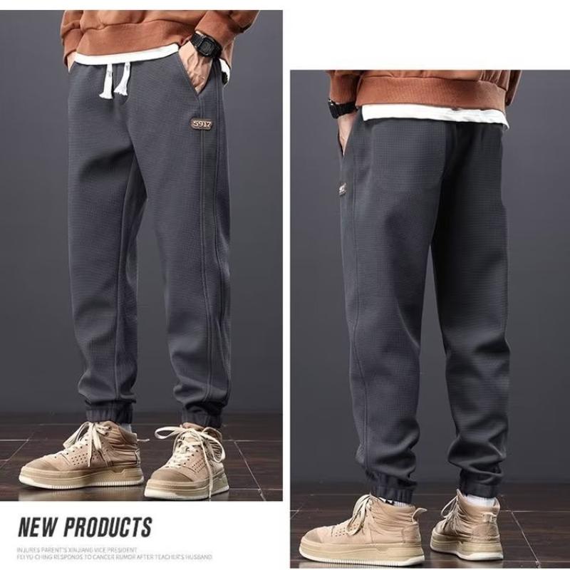 Fall American Casual Pants, Men's Loose Drawstring Harem Pants, Men's Casual Sweatpants