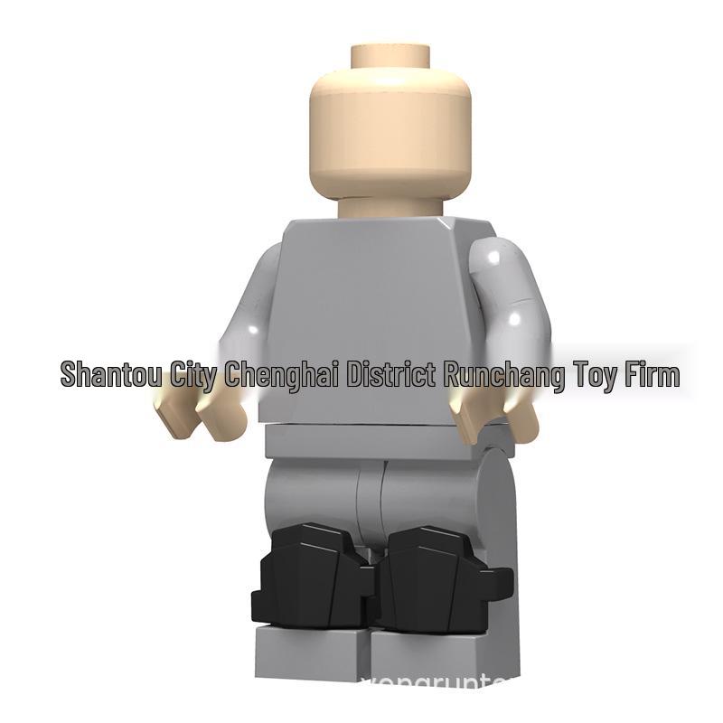Military Minifigure Wearable Accessories: Knee Pads, Leg Guards, and Armor Plates for Kids Building Blocks, 50g
