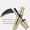 YANQINA Golden Tube Mascara Waterproof Fiber Long Without Smudge Three -effect One 3D Mascara Silicon Head