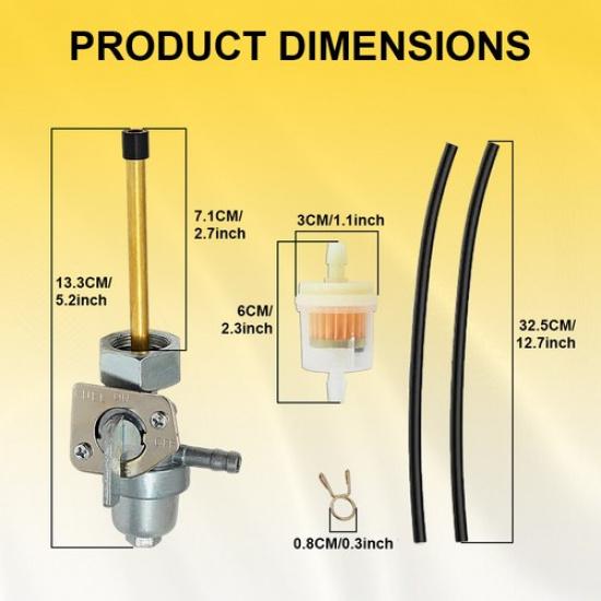 Fuel Petcock Vavle for Honda ATC250ES ATC250SX ATC350X 85-87 85-86 85-87