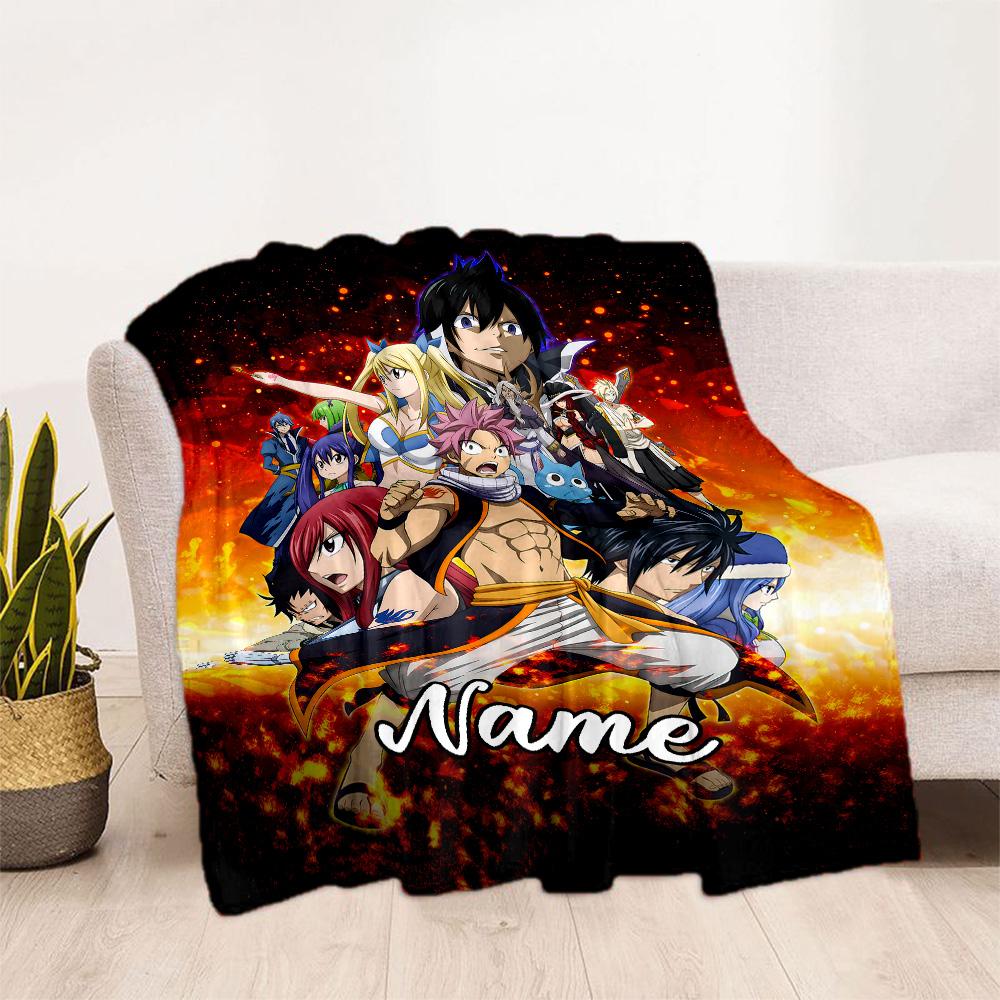 Heroic Fantasy Adventure Customize Text Blanket Throw Personalized Blanket Durable Comfort Great for Sofa Home Decor Office Chair Chair