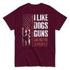 I Like Dogs Guns Maybe Three People Funny Tee T-Shirt