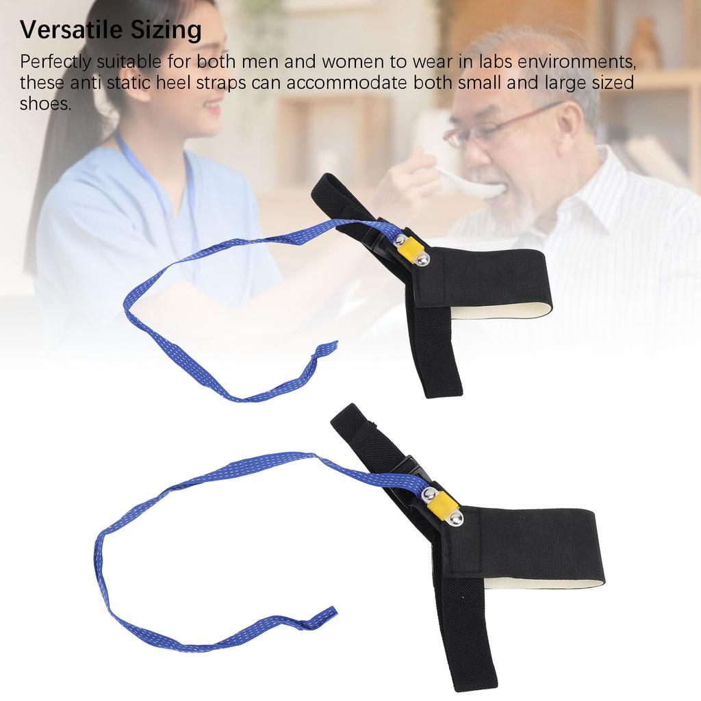 2PCS Anti Static Ankle Heel Strap Protects Electronics From Static Electricity Adjustable Foot Grounder ESD Band