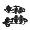 1 Pair 24 Teeth Climbing Crampons Stainless Steel Antiskid Outdoor Snow Ice Shoe Covers