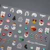 Nail Art Decoration Christmas Nail Stickers Nail Accessories Christmas Nail Decals Colorful   Lady