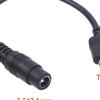 DC Typ-C Buchse auf 5.5*2.1 Buchse Kabel 5521 Stromanschluss DC Stromanschluss 5.5x2.1 Adapter USB Typ C Konverter