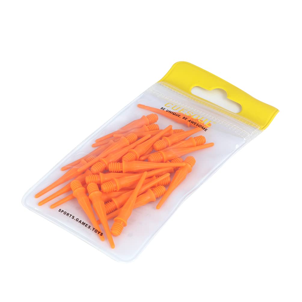 CUESOUL TOUCH-Point 2BA soft tip darts 80pcs orange CSDA-A1118-1 оранжевый