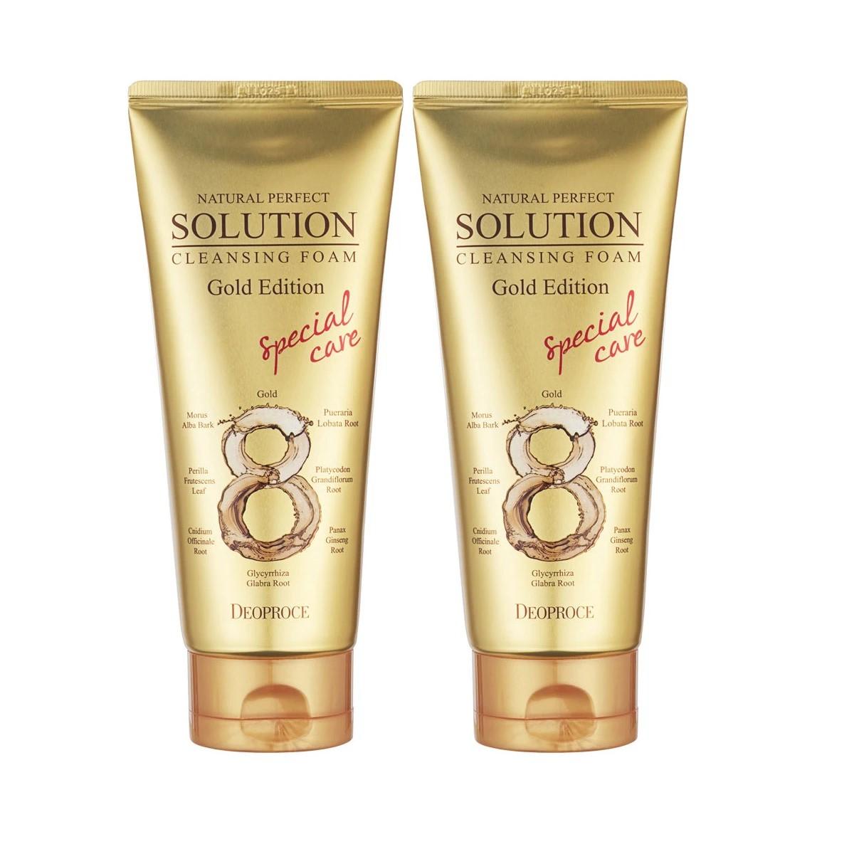 

Deoproce Natural Perfect Solution Очищающая пенка 170gx2