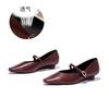 The first layer of sheepskin Mary Jane shoes 2025 autumn new shallow mouth not tired feet fashion shoes design sense niche women's shoes