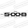Metal Car Styling For New 2008 3008 4008 5008 Tricolor Blue White Red Sticker Front Hood Badge Rear Trunk Body Emblem