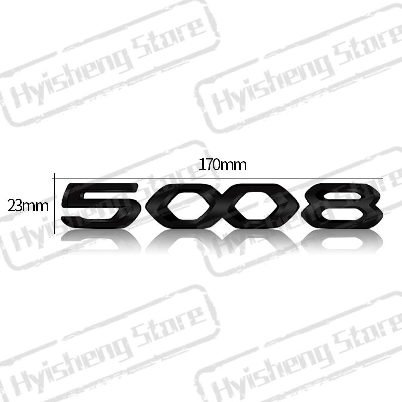 Metal Car Styling For New 2008 3008 4008 5008 Tricolor Blue White Red Sticker Front Hood Badge Rear Trunk Body Emblem