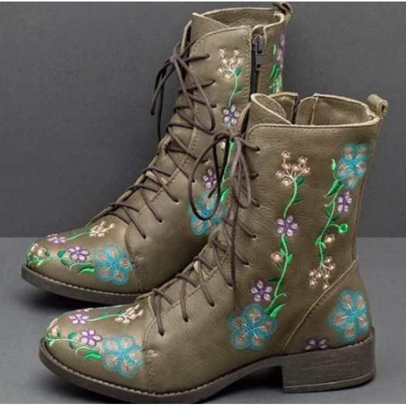Autumn and Winter New High Tube Square Heel Knight Boots Large Size Shoes Solid Color Side Zipper Boots
