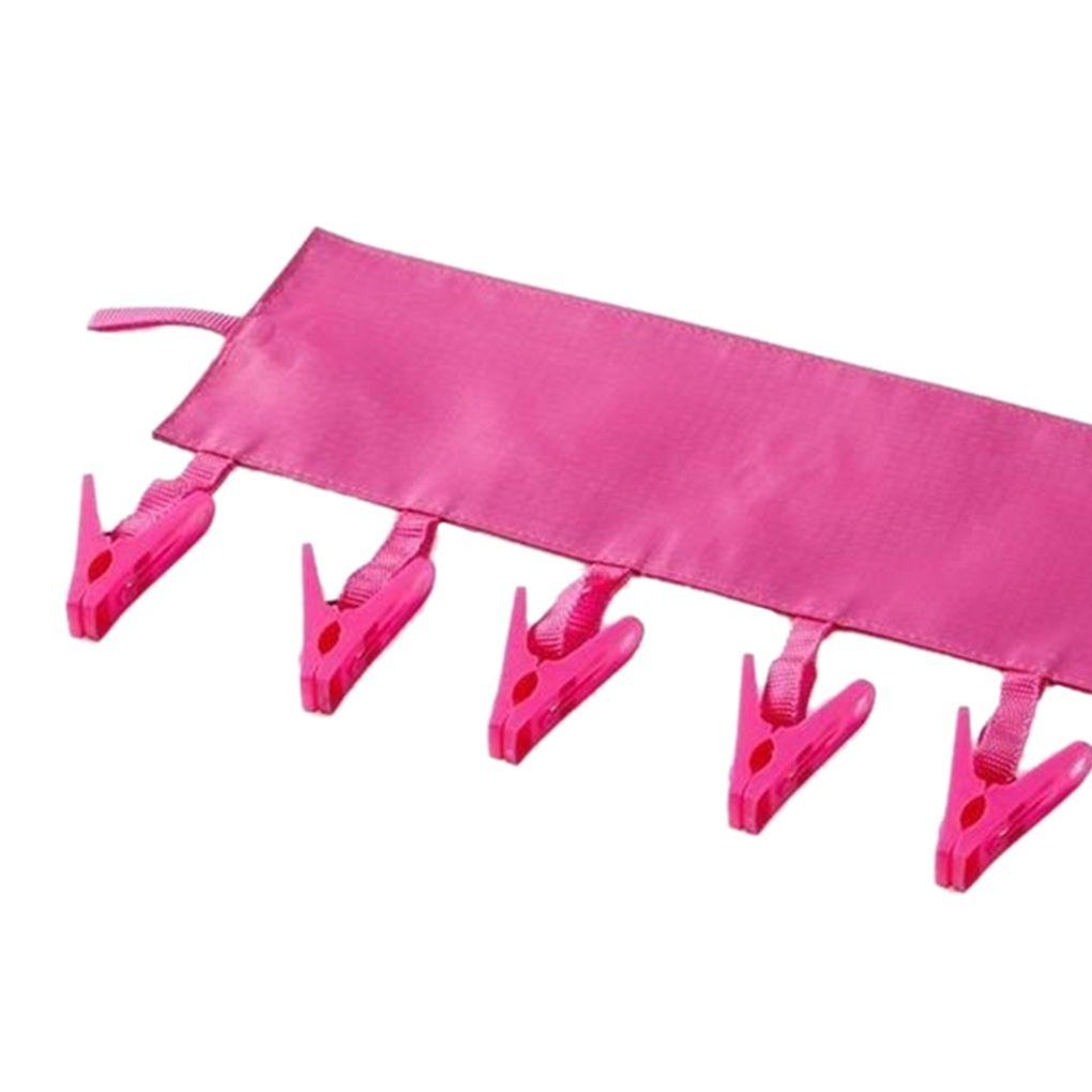 Bathroom Rack Portable Travel Cloth Hanger Foldable Clothes Clips Bathroom Rack