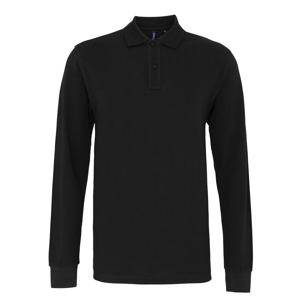 Asquith & Fox Mens Classic Fit Long Sleeve Polo Shirt