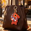 3D Fish-Scale Access Card Cover Goldfish Fish Keychain Keychain Holder  Bag Hanging