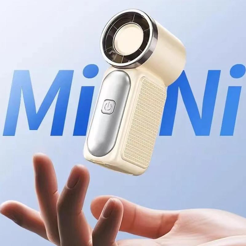 Mini Handheld Fan - Portable Turbo Fan With 100 Wind Speed, 3000Mah & Type-C, - Cooling Blower,Travel,R Cooling Device