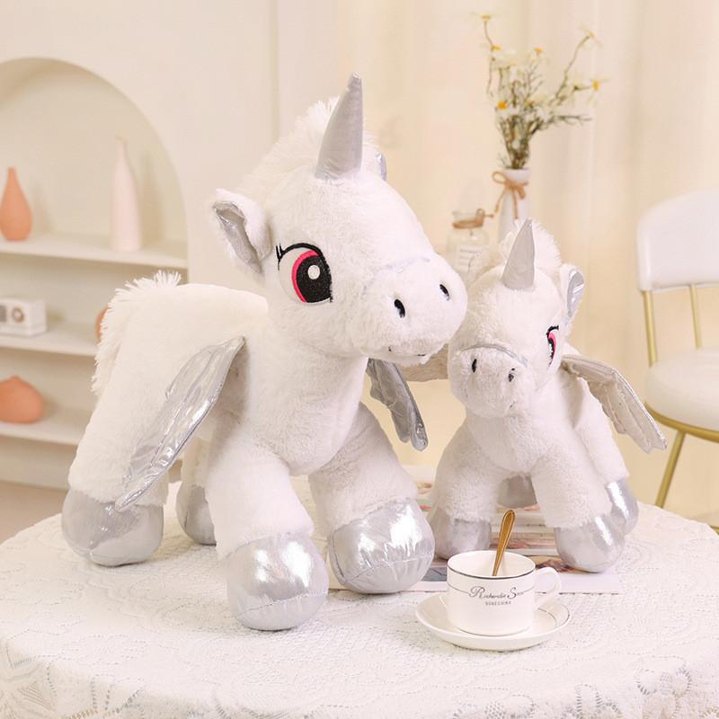 Unicorn Winged Plush Toy Animal Stuffed Doll Bedroom Decoration Kids Gift Cute