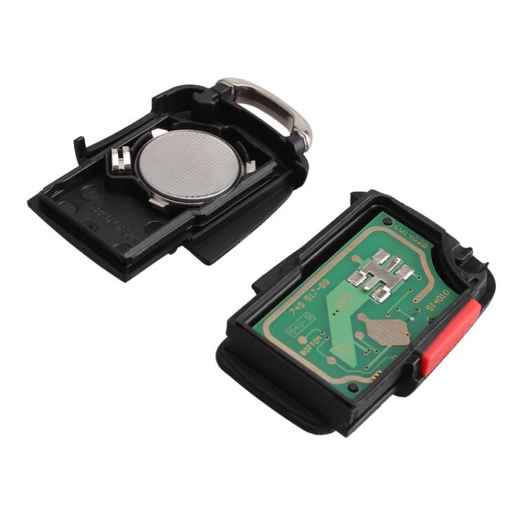 315Mhz 3 Buttons Car Key Fob Replacement Remote Transmitter Clicker Alarm W/ Key HLO1J0959753DC HLO1J0959753AM Fit for VWGood Product