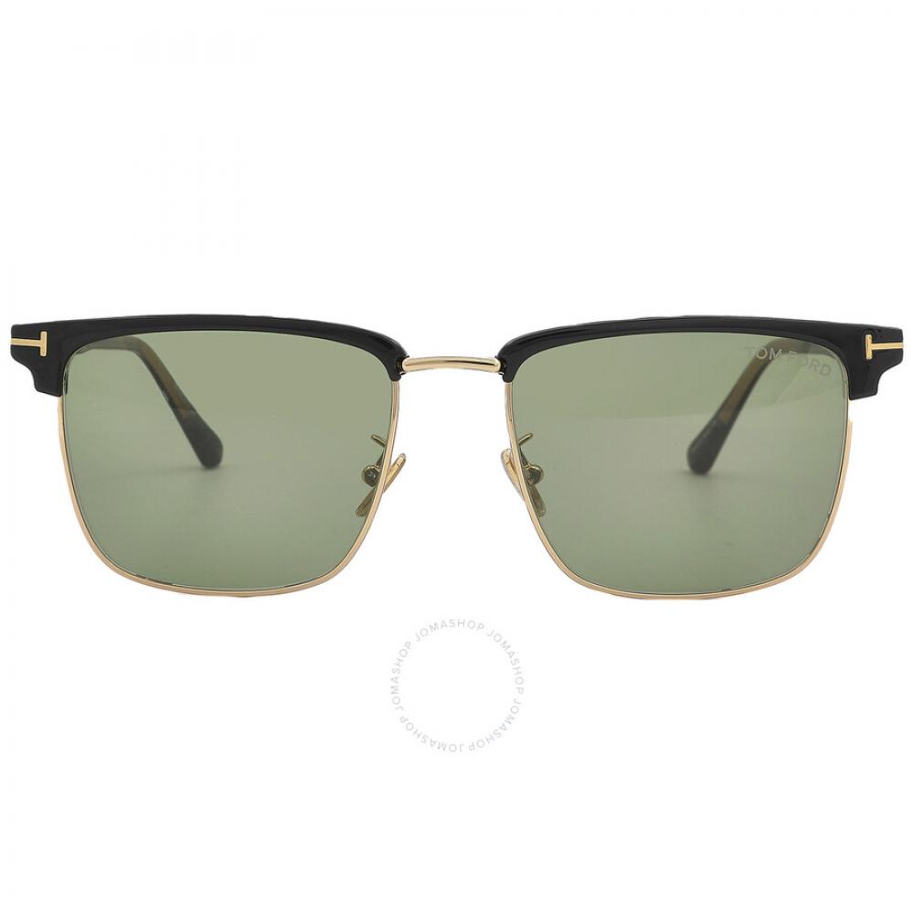 

Tom Ford Hudson Green Square Мужские солнцезащитные очки FT0997 H 01N 55