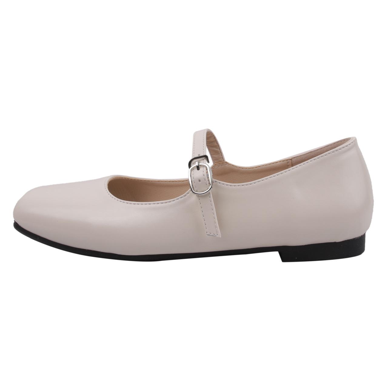 Женские кожаные туфли с пряжкой — фото 10