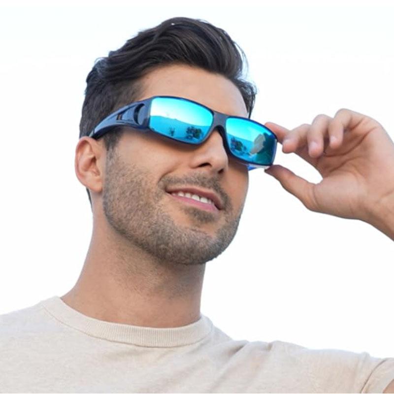 Fit Over Glasses Sunglasses for Women & Men, Stylish Design Polarized Over-Glasses UV Protection