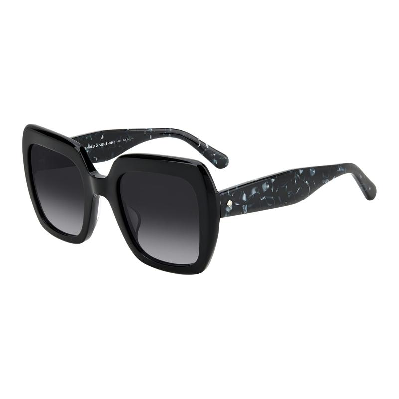 Kate Spade Featured Design Acetate Irregular Sunglasses Women s Black NAOMI-S-807F29O