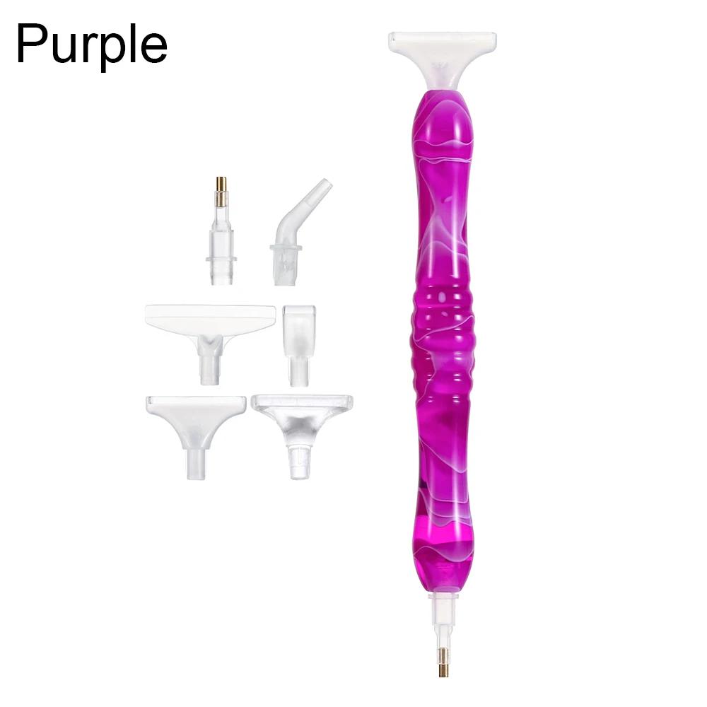 Resin Point Drill Pen 5D Diamond Painting Handmade Tool Kits for 5D Painting with Replacement Drill Picker Clay Tray Accessories