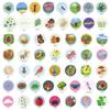 50-Pack Nature Walk Scavenger Hunt Stickers for Suitcases & Water Bottles