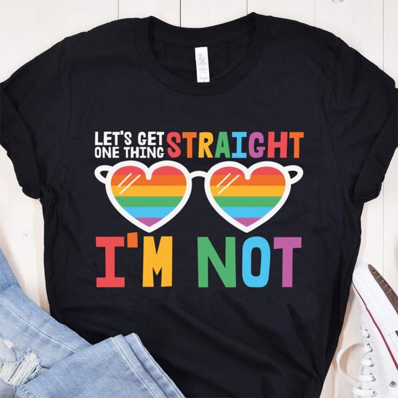 

Принт флага ЛГБТ TShirt Pride Month Трансгендер Радуга Мода Короткий рукав Повседневный Круглый Вырез Подарки Футболка Топы Футболка