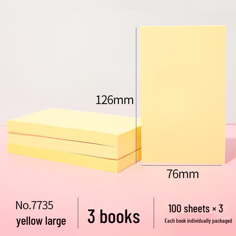 Cute High-Value Sticky Notes: Strong Adhesion Memo Pads & Index Stickers for Students