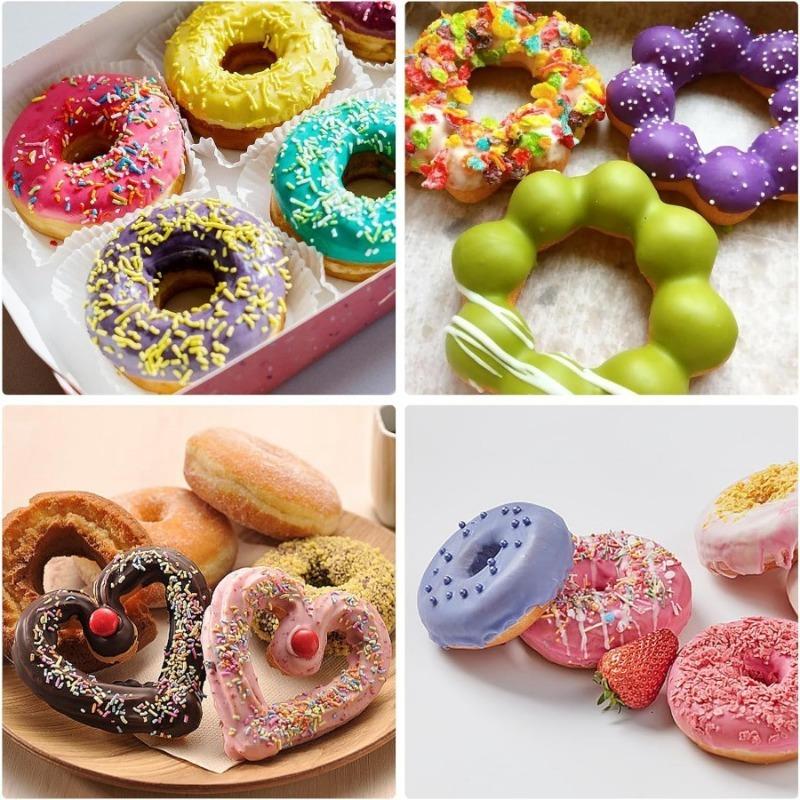 Donut Baking Pan 12 Cavity Carbon Steel Donut Pan Baking Mold Non-stick Cake Pan Essential Kitchen Tool for Home Bakers