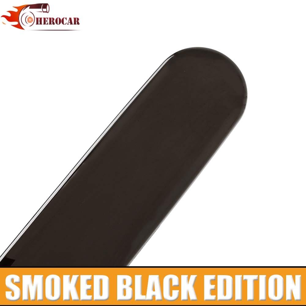 Smoked Black High Third Brake Light Lamp Cover Trim Strip For Ford Mustang 10-14