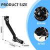 Folding Gear Shifter for TW200,CNC Shift Lever Foot Pedal for TW 200 2001-2025 - Black