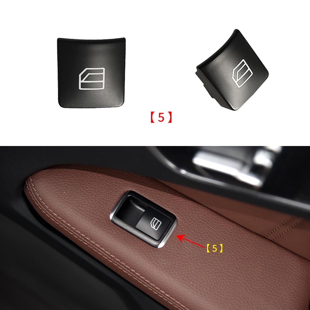 For Mercedes W204 W212 W207 X204 Car Power Window Switch Button Cover Cap For Benz C E GLK Class Coupe C200 E260 GLK300