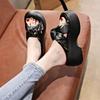 Thick-Soled Heightening Slippers Womens 2025 Summer New One-Word Drag Casual Beach Sandals Fashionable Versatile Casual Slippers