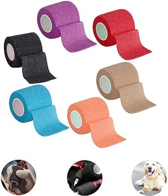 Kryt tetovací pásky Tetovací trubičky Omotávka Jednorázová páska Samolepicí obvaz Barevné příslušenství k rukojeti tetovacího strojku (6 balení 2" x 5 yardů)
